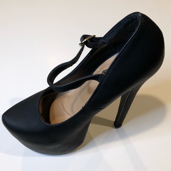 Black Platform Heel - Picture 1 of 7